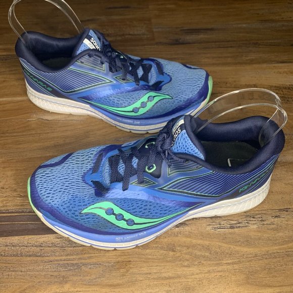 Saucony Shoes - Saucony Kinvara 9 Blue and Teal Running Shoes Size 8 1/2
